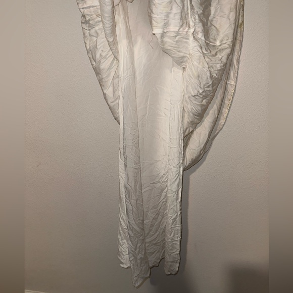 Sancia White Washed Floral Long Dress Size Medium - Picture 4 of 8